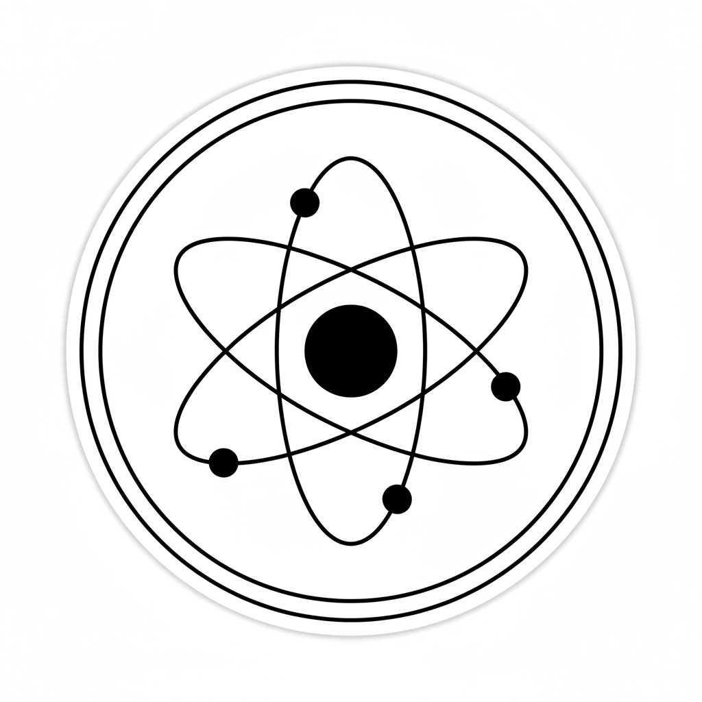 Science icon representing physics